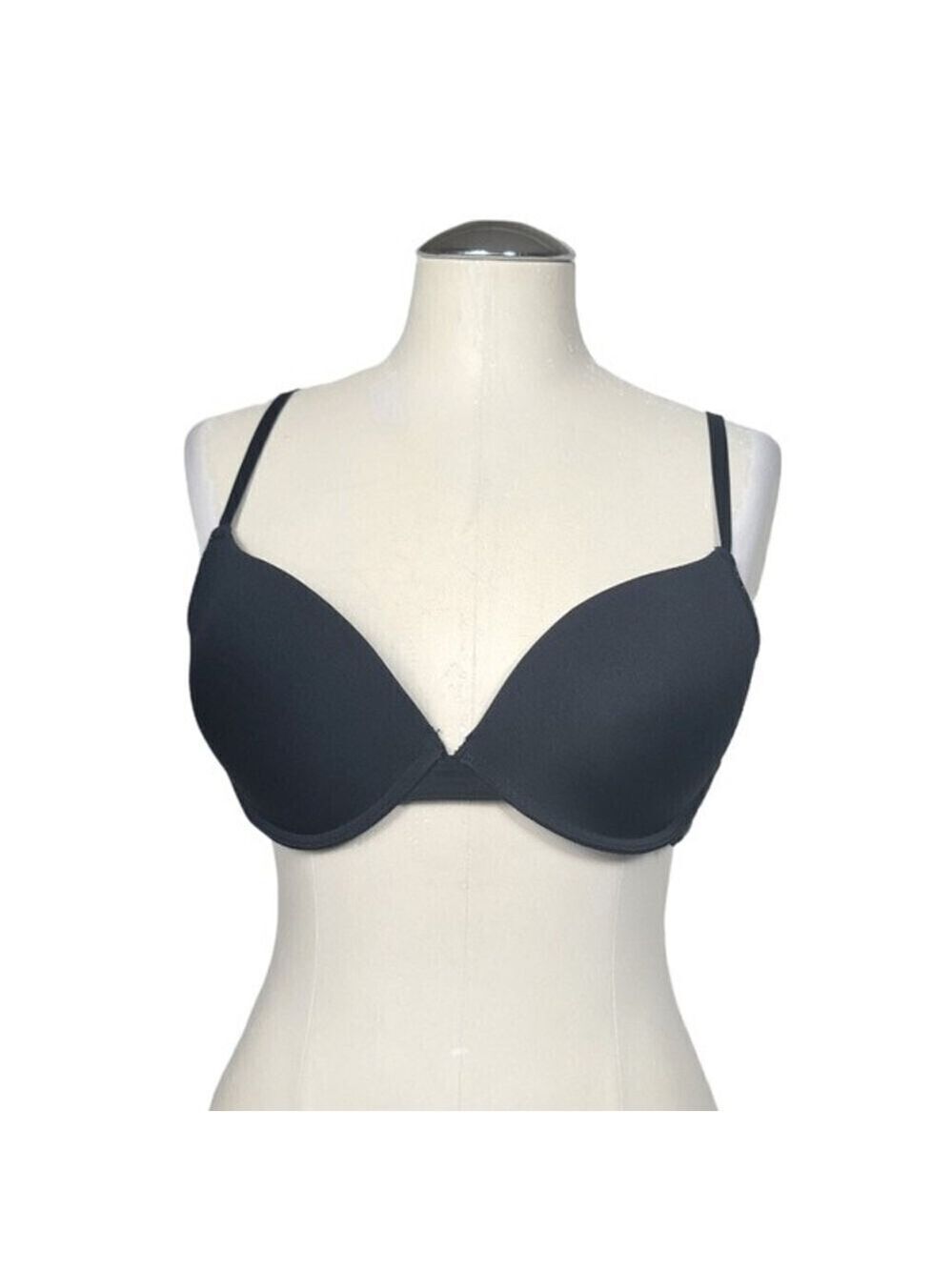 Vince Camuto Black Adjustable Straps Bra 36C